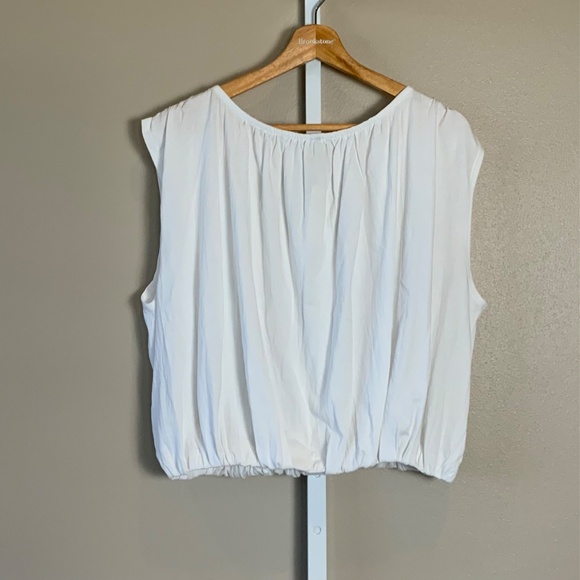 Anthropologie Crop Bubble-Hem Tank Top - Picture 14 of 16